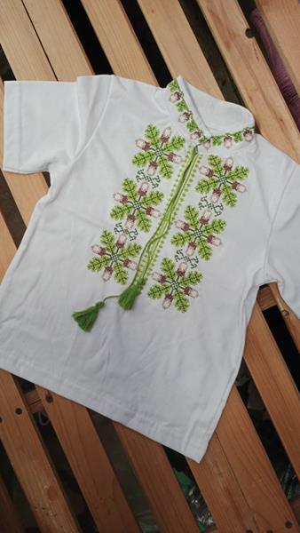 Вышиванка Miki Maki (98-122) MM259 white (лето)