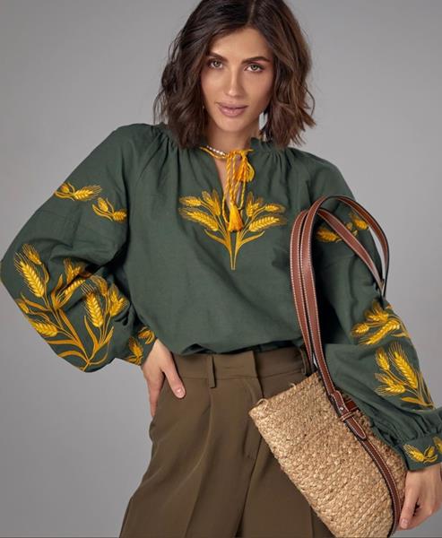 Вышиванка Miki Maki (S-L) MM281 green (деми)