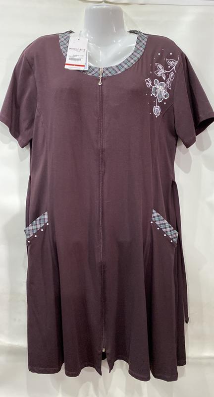 Халат Cotpark (M-3XL) 5588 brown (лето)