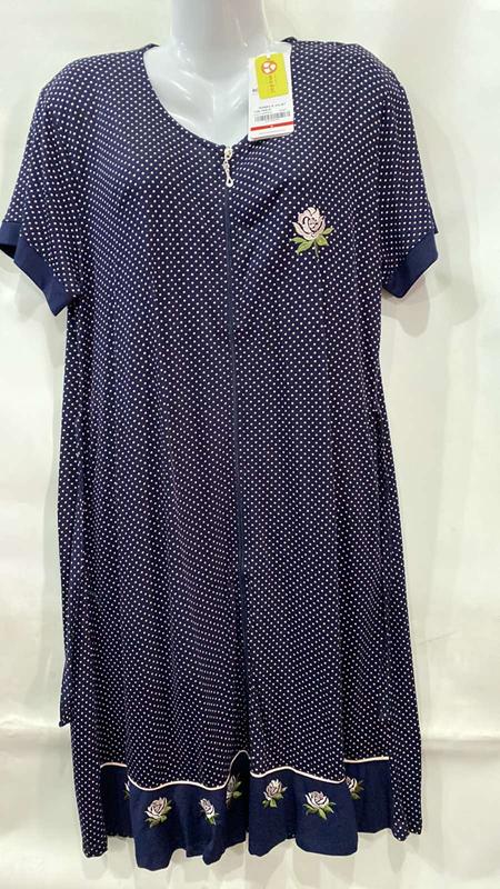 Халат Cotpark (M-3XL) 7169 navy (лето)