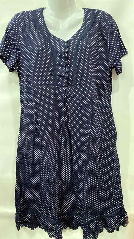 Ночнушка Cotpark (M-2XL) 7402 black (лето)