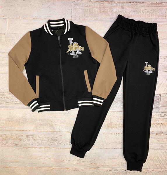 Костюм спорт LiMa kids (134-158) 2509 black-beige (деми)