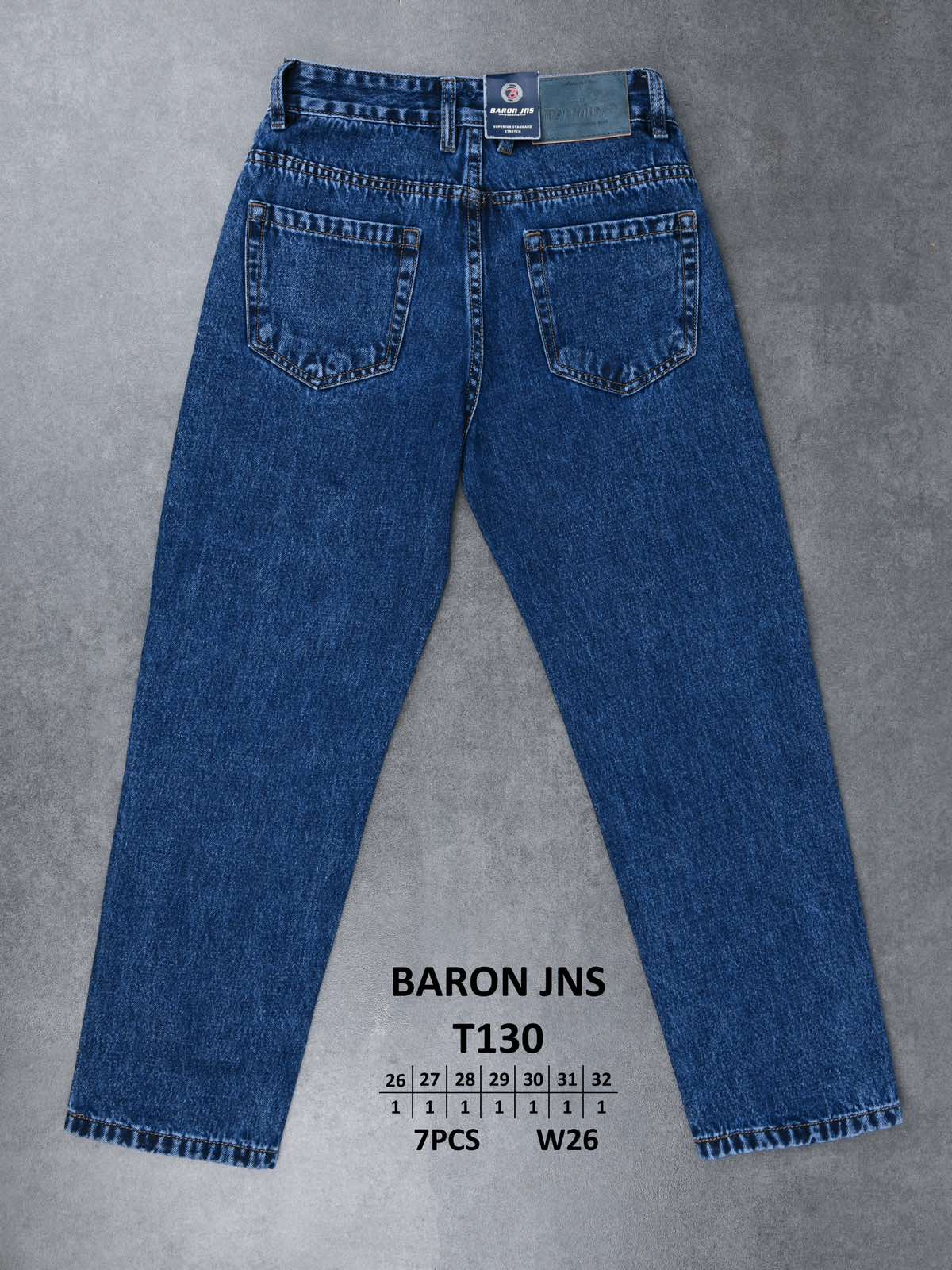 Джинсы God Baron (26-32) T130 blue (деми)