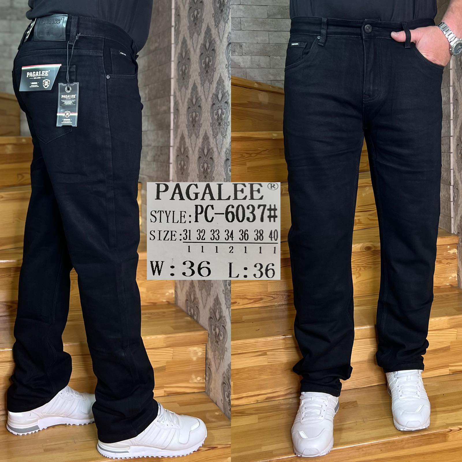 Джинсы God Baron (31-40) PC6037 blue (деми)