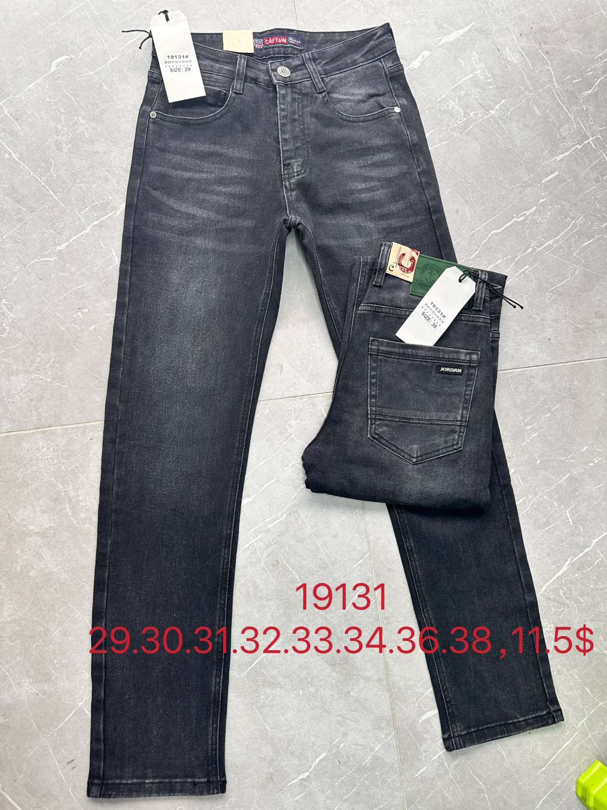 Джинсы God Baron (29-38) 19131 black (деми)