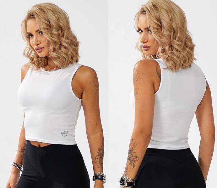 Топ BRAVEL (S-XL) 049 white (лето)