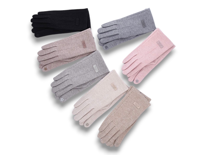 Перчатки КОРОЛЕВА (6.5-8.5) В16-81 mix (зима)