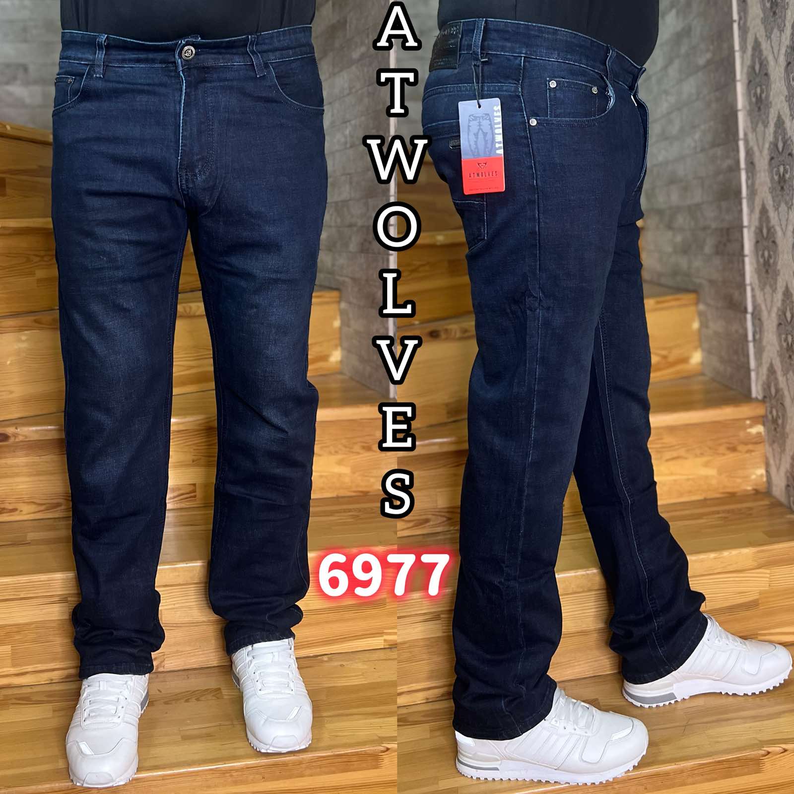 Джинсы God Baron (32-38) 6977 blue (деми)