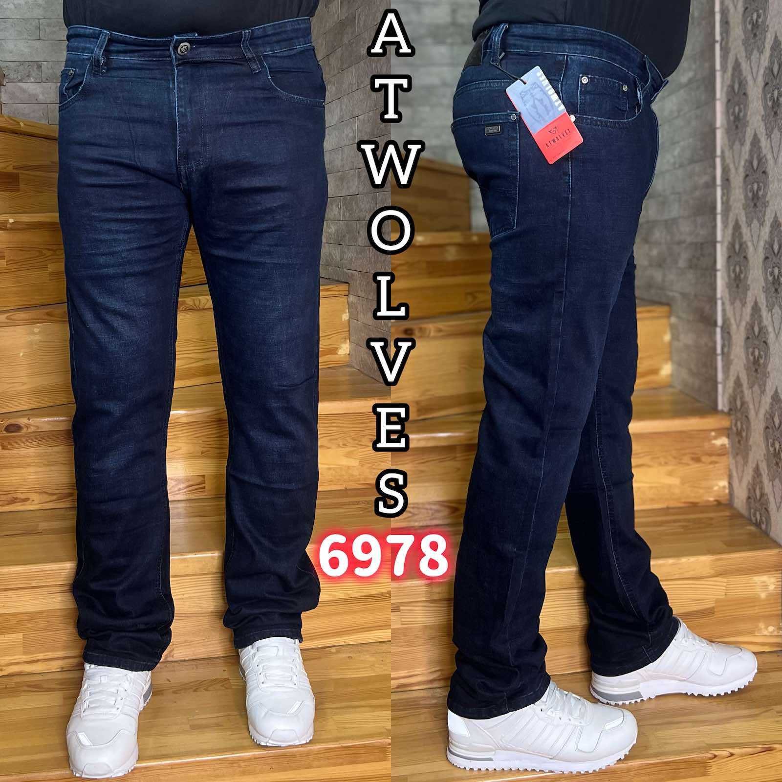 Джинсы God Baron (32-38) 6978 blue (деми)