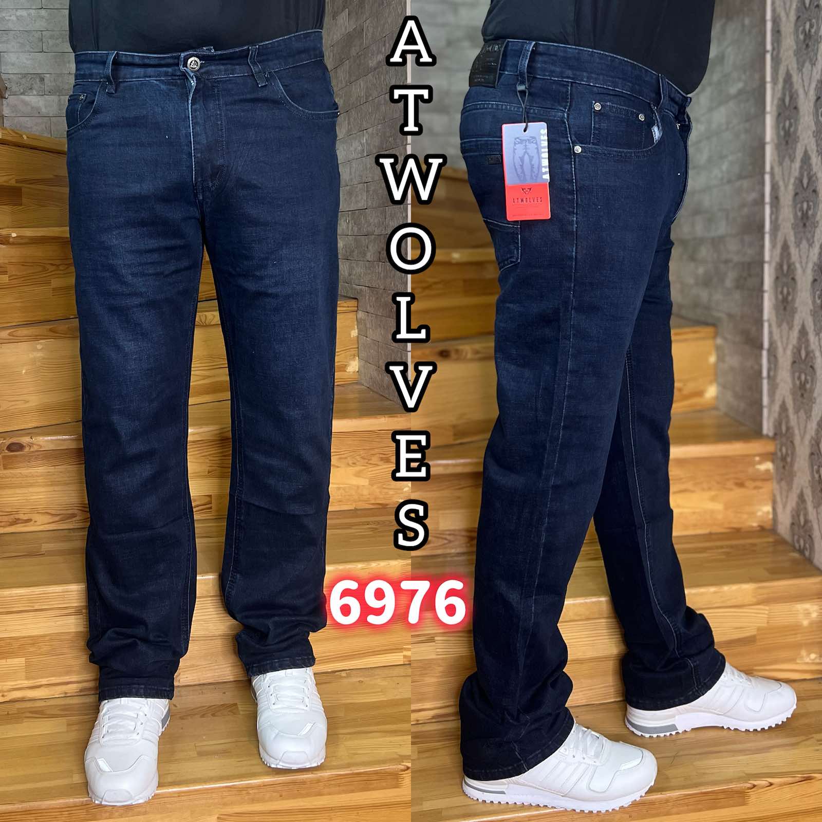 Джинсы God Baron (32-38) 6976 blue (деми)