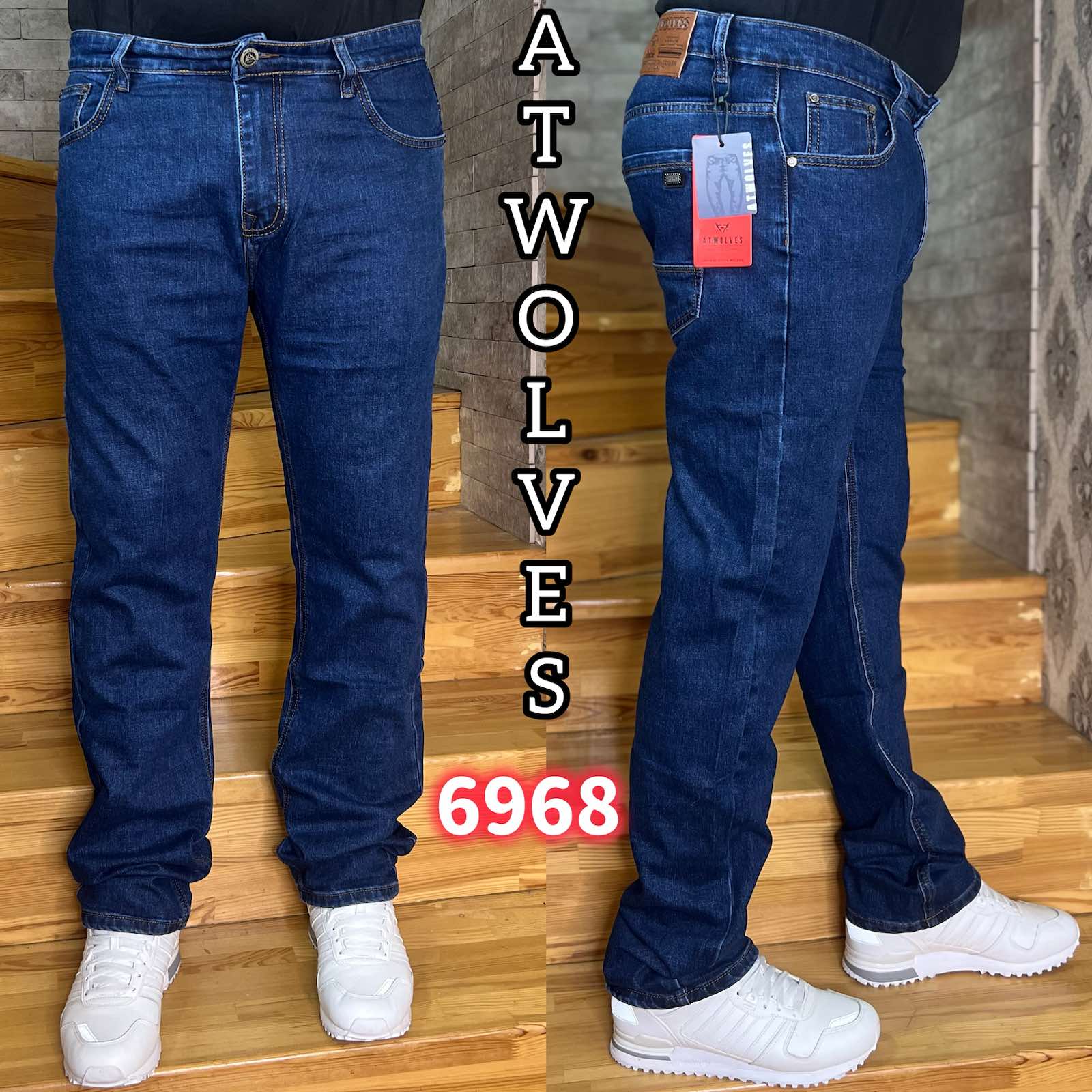 Джинсы God Baron (32-38) 6968 blue (деми)