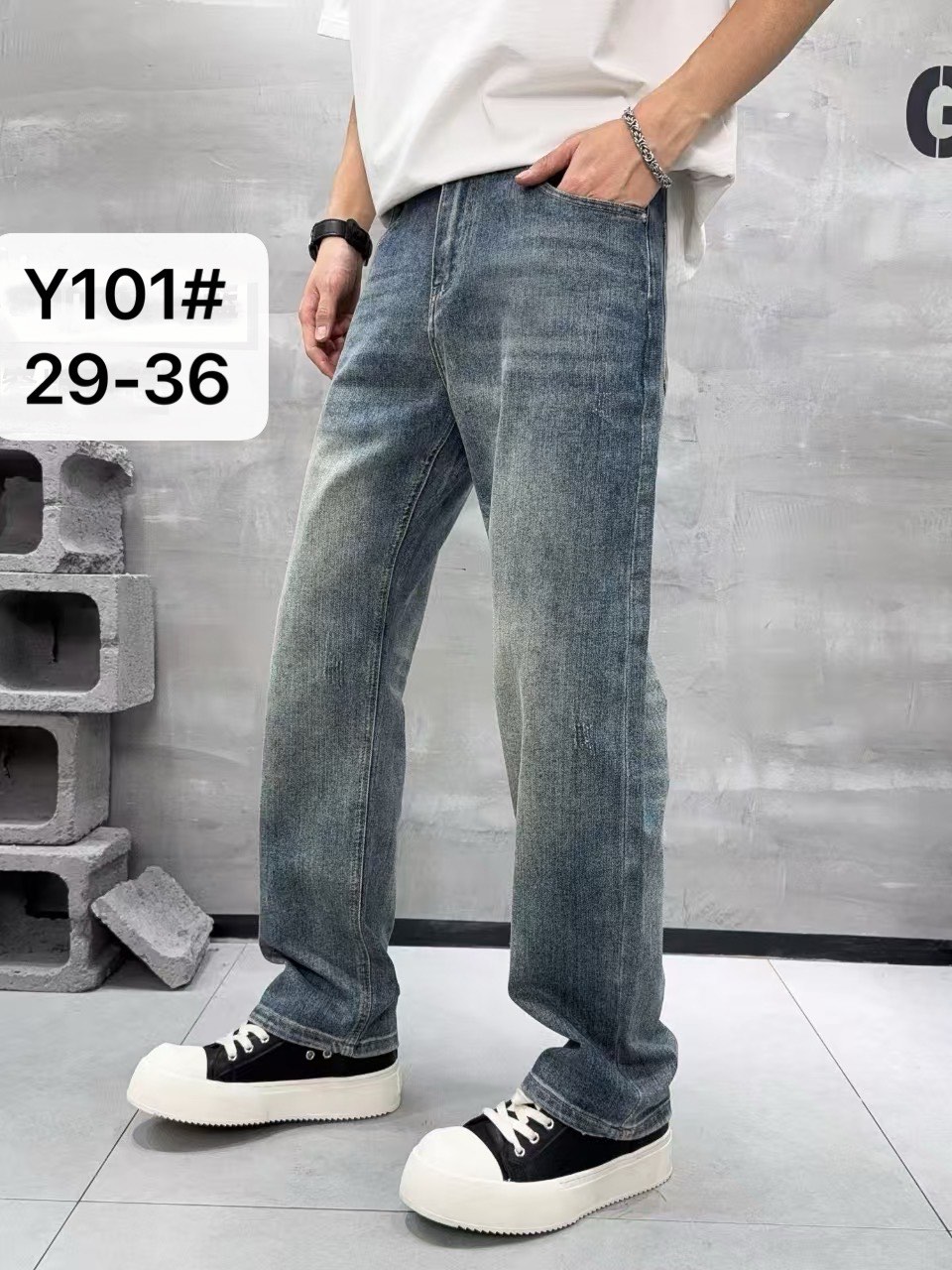 Джинсы God Baron (29-36) Y101 blue (деми)