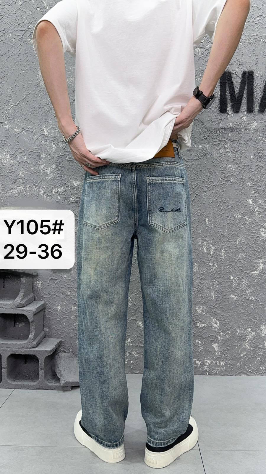 Джинсы God Baron (29-36) Y105 blue (деми)