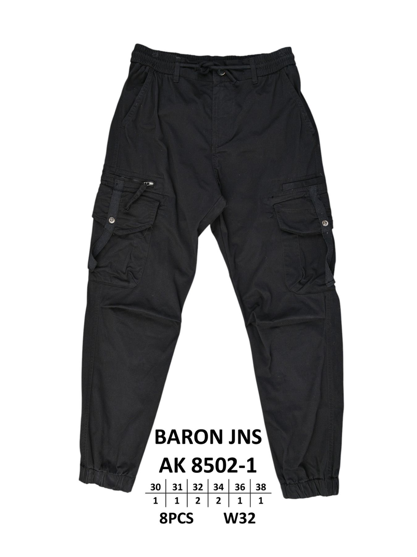 Штаны God Baron (30-38) AK 8502-1 black (деми)