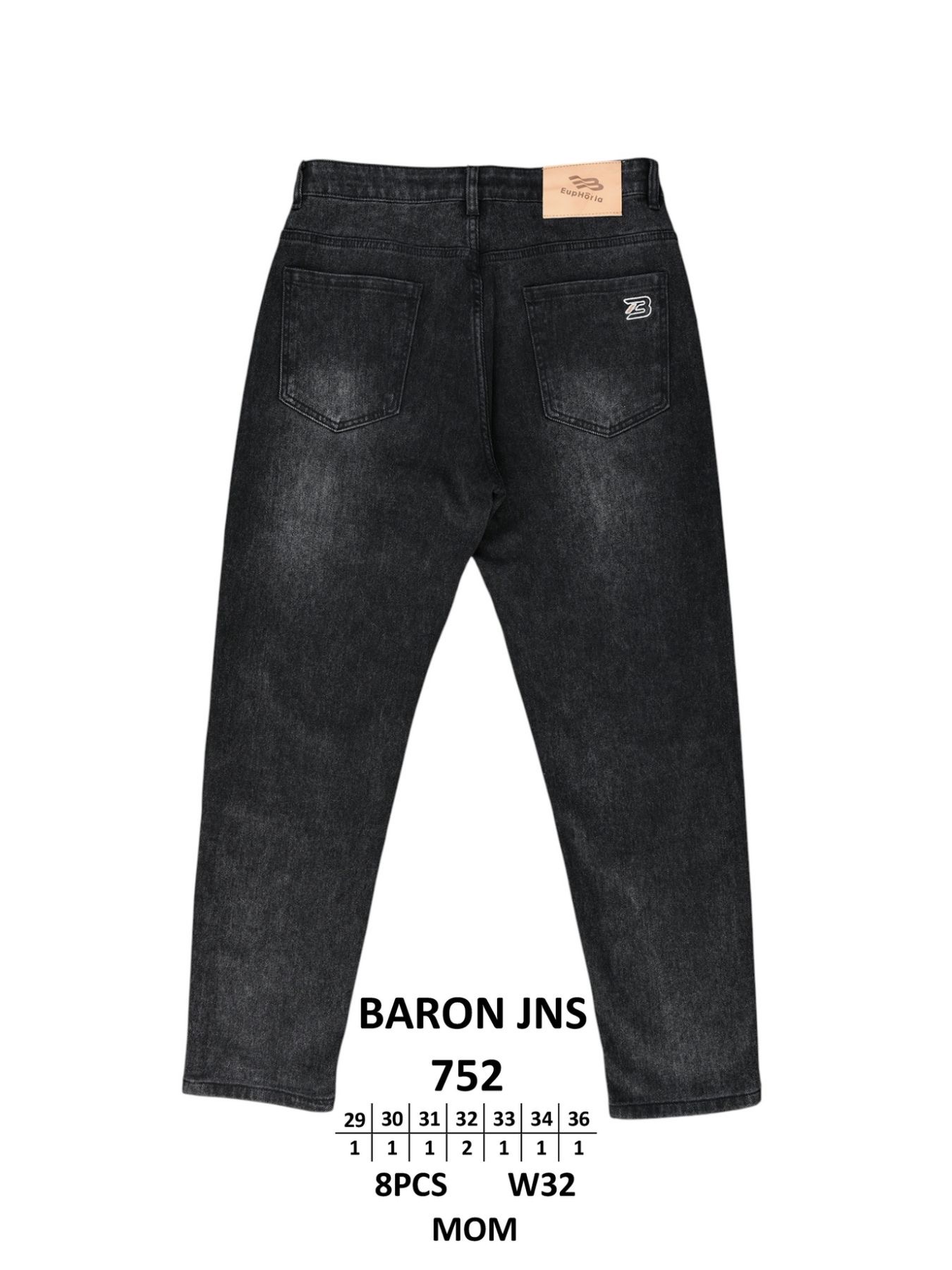 Джинсы God Baron (29-36) 752 black (деми)