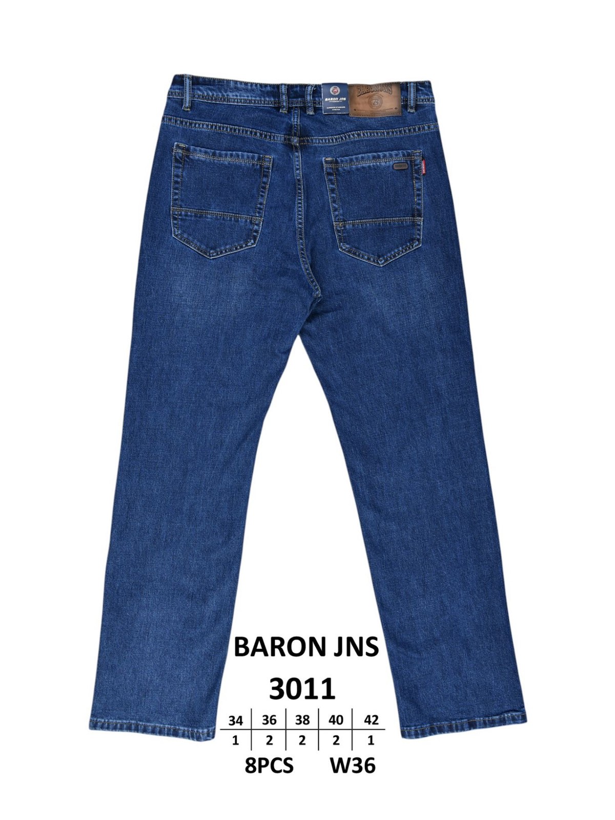 Джинсы God Baron (34-42) 3011 blue (деми)