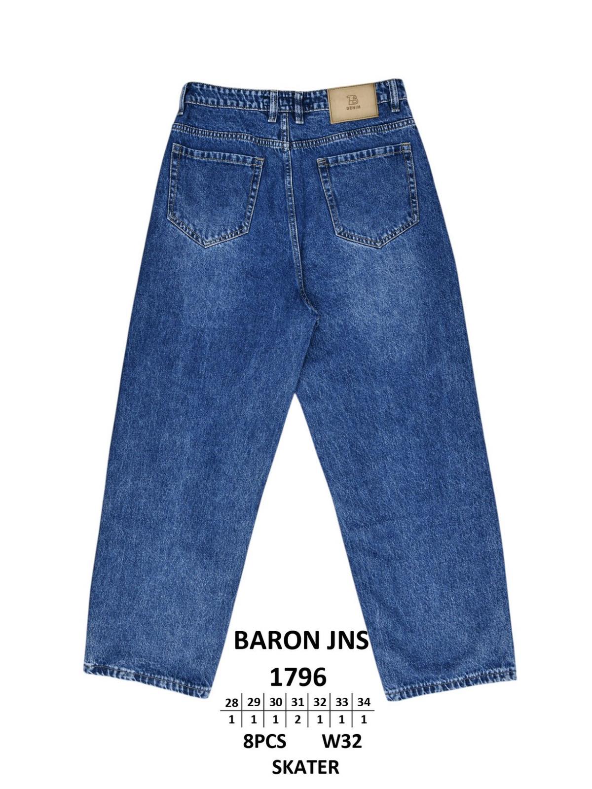 Джинсы God Baron (28-34) 1796 blue (деми)
