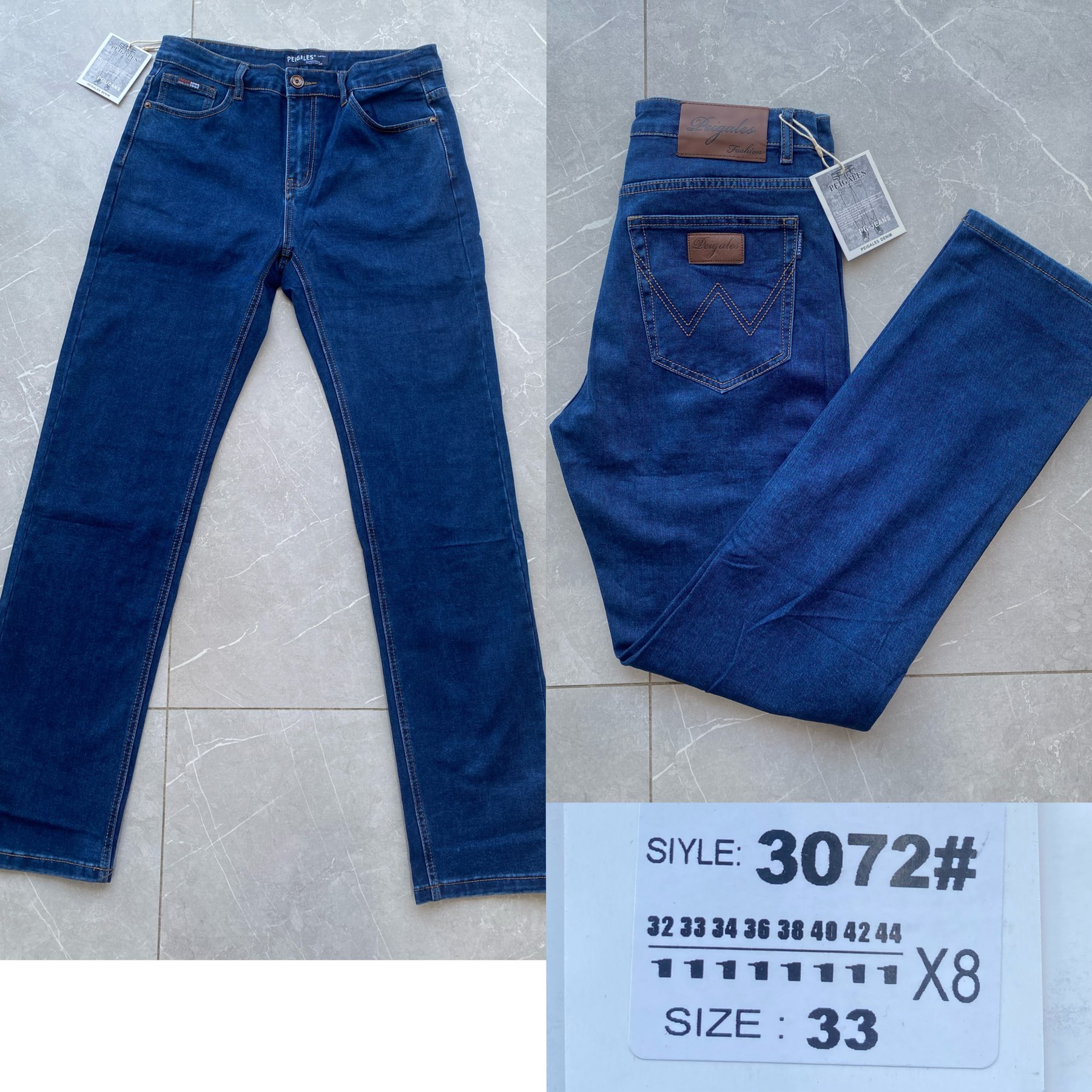 Джинсы God Baron (32-44) 3072 blue (деми)