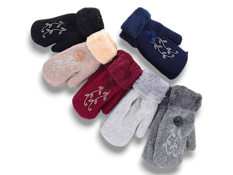 Варежки КОРОЛЕВА (one size) B4 mix (зима)