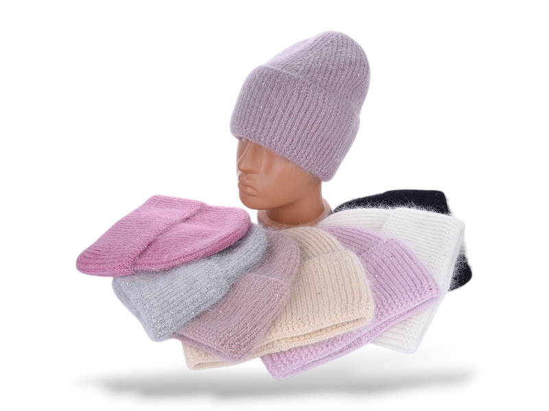 Шапка КОРОЛЕВА (one size) J15 mix (зима)