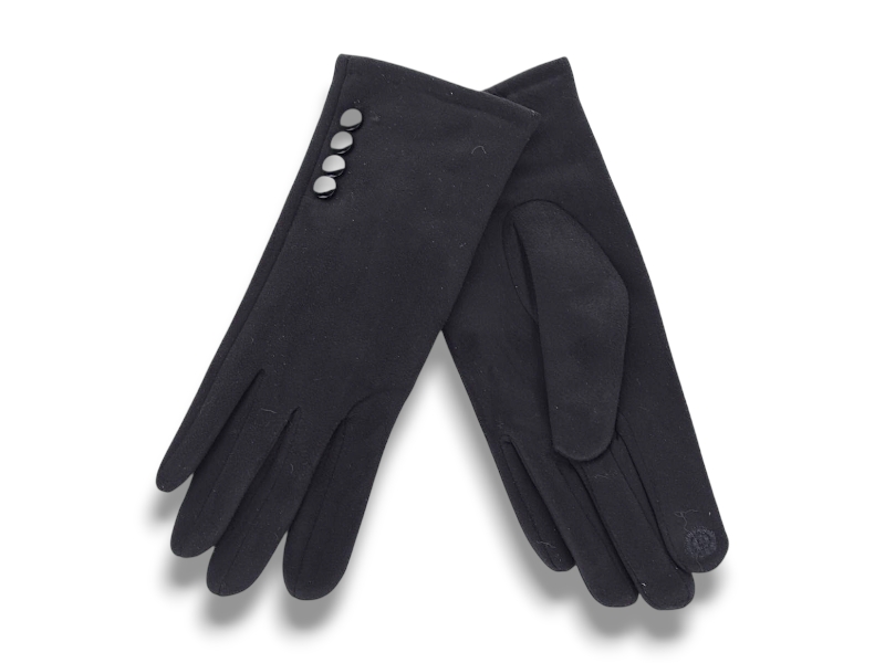 Перчатки КОРОЛЕВА (6.5-8.5) JP02-89 black (зима)