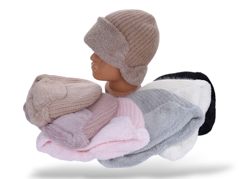 Шапка КОРОЛЕВА (one size) J12 mix (зима)