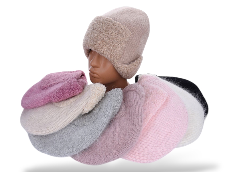 Шапка КОРОЛЕВА (one size) J13 mix (зима)