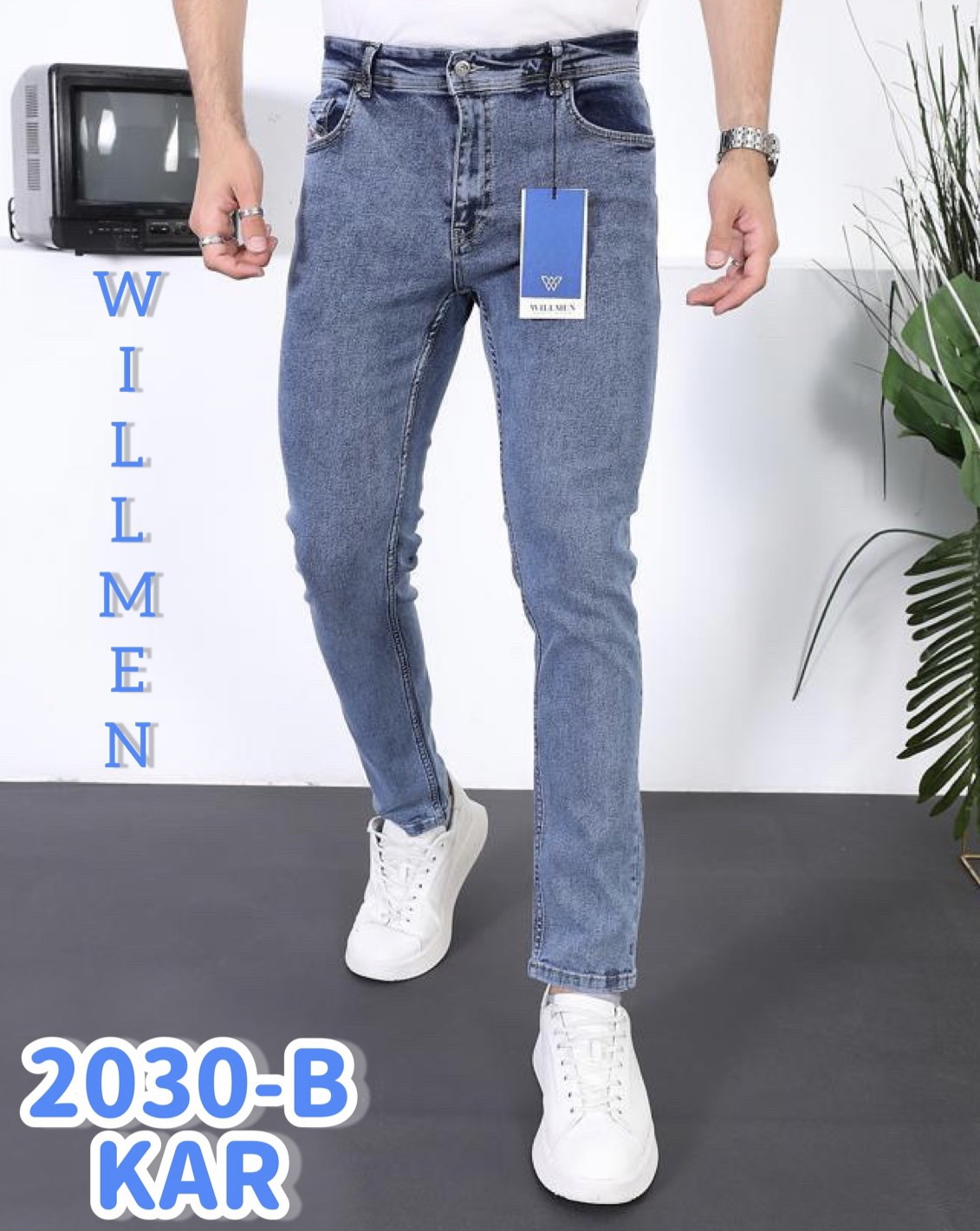 Джинсы God Baron (29-36) 2030-B blue (деми)