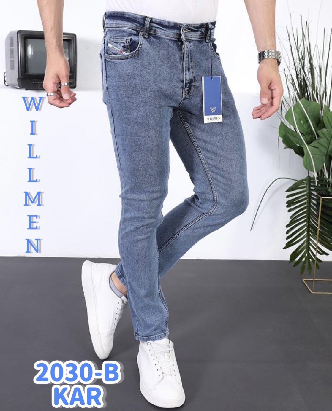 Джинсы God Baron (26-28) 2030-B-1 blue (деми)