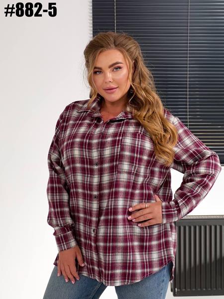 Рубашка BAT (58-62) 882-5 wine (деми)
