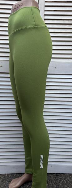 Лосины Sport style (S-2XL) 05-1 green (деми)