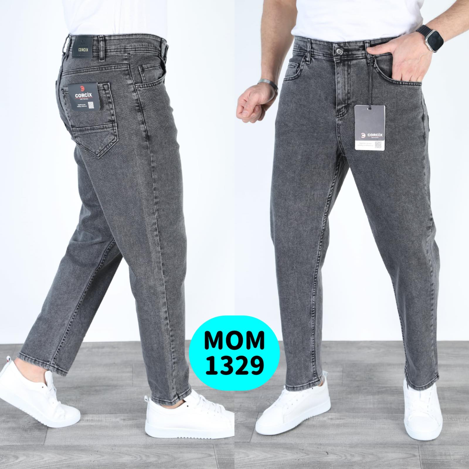 Джинсы God Baron (29-36) 1329 grey (деми)