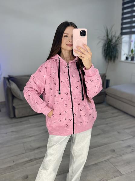 Кофта спорт S.Style (42-48) 602 pink (деми)