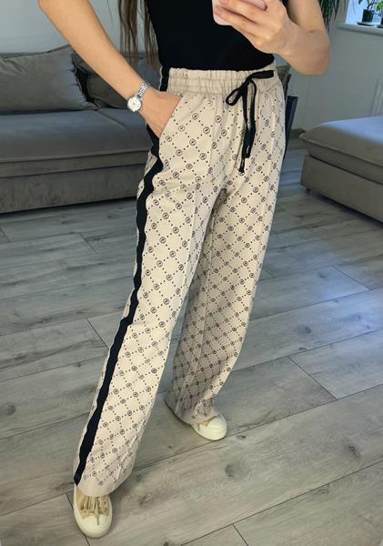 Штаны спорт S.Style (42-48) 604 beige (деми)