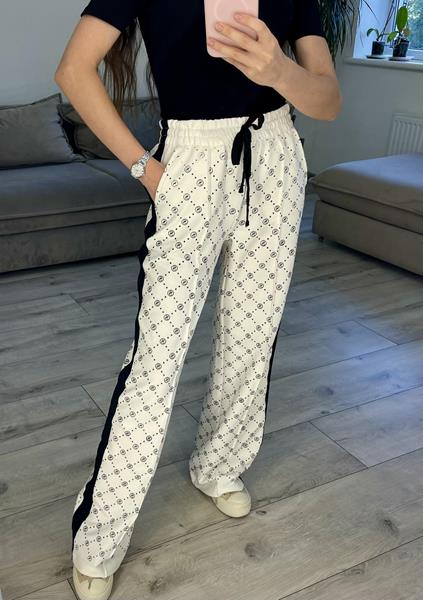 Штаны спорт S.Style (42-48) 604 white (деми)