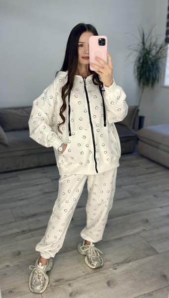 Костюм спорт S.Style (42-48) 606 white (деми)