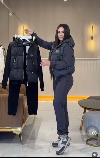 Костюм спорт Modnulya (42-52) 3030 black (деми)