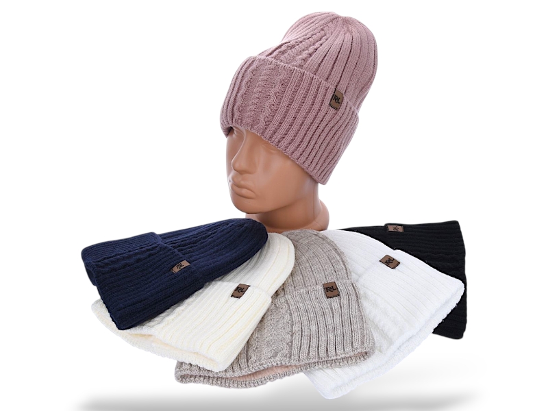 Шапка КОРОЛЕВА (one size) KL17 mix (зима)