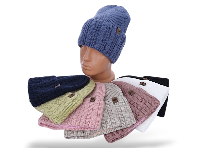 Шапка КОРОЛЕВА (one size) KL23 mix (зима)