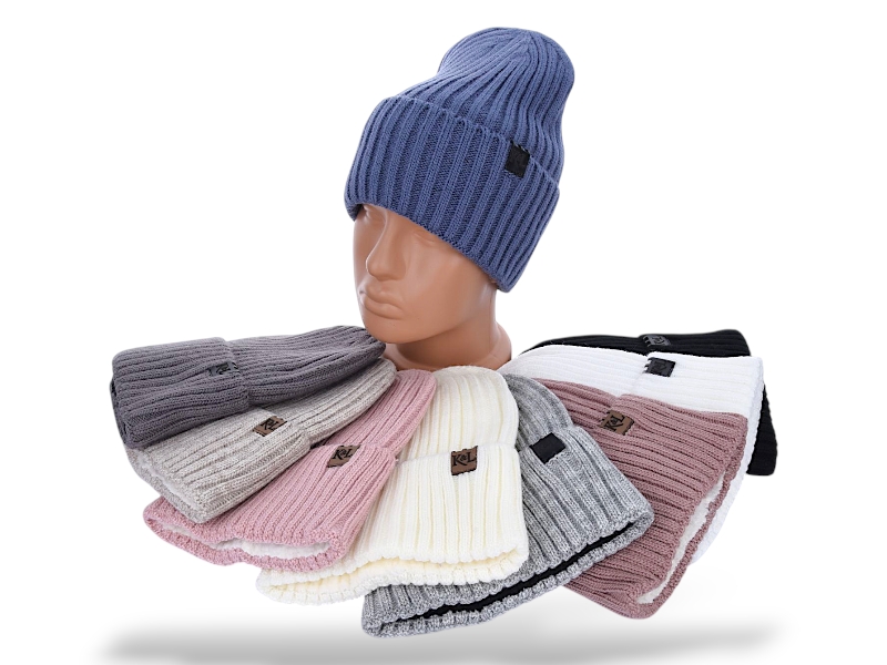 Шапка КОРОЛЕВА (one size) KL6 mix (зима)