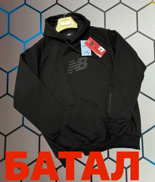 Худи Alex Clothes (2XL-6XL) 4808 black (деми)