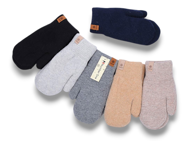 Варежки КОРОЛЕВА (one size) J1025 mix (зима)