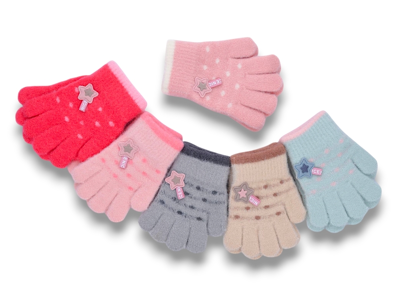 Перчатки КОРОЛЕВА (2-4) J2002 mix (зима)