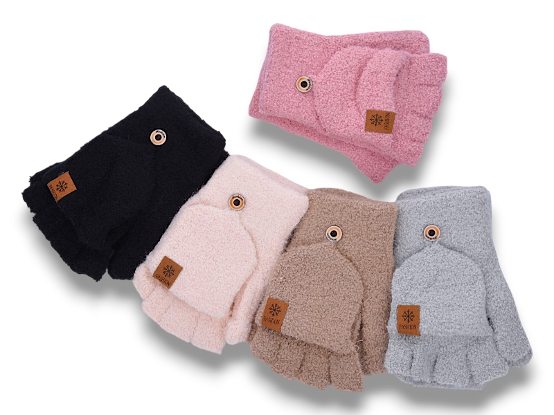 Варежки КОРОЛЕВА (one size) J3010 mix (зима)