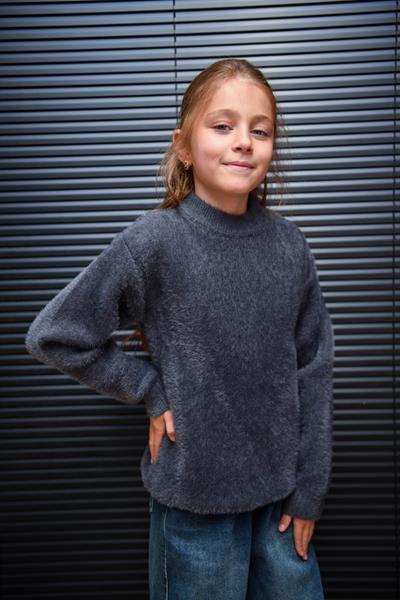 Свитер Yalisi (110-150) 808 d.grey (зима)