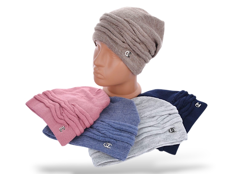 Шапка КОРОЛЕВА (one size) R24 mix (зима)