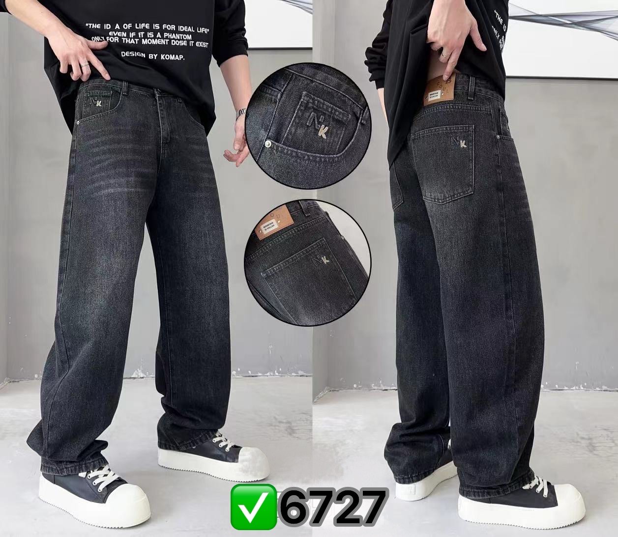 Джинсы God Baron (29-36) 6727 black (деми)