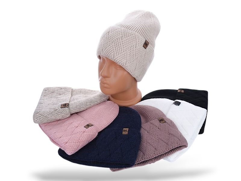 Шапка КОРОЛЕВА (one size) KL22 mix (зима)