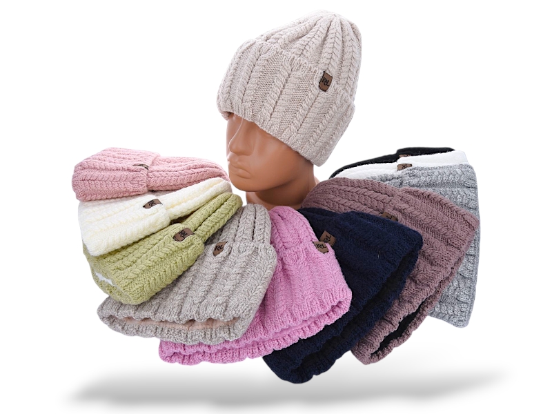 Шапка КОРОЛЕВА (one size) KL3 mix (зима)