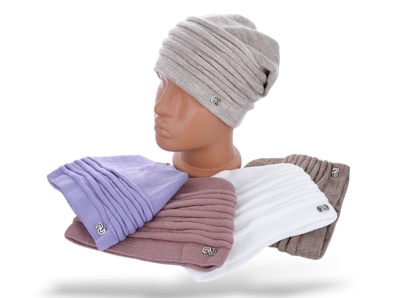 Шапка КОРОЛЕВА (one size) R12 mix (зима)